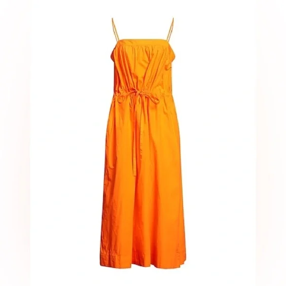 Ganni Strapless Orange Dress - Picture 4 of 8